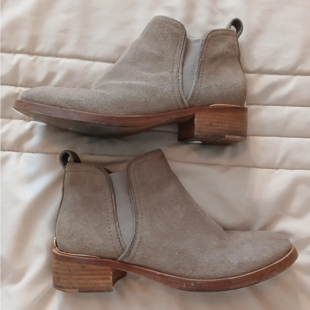 Tory Burch Taupe Ankle Booties